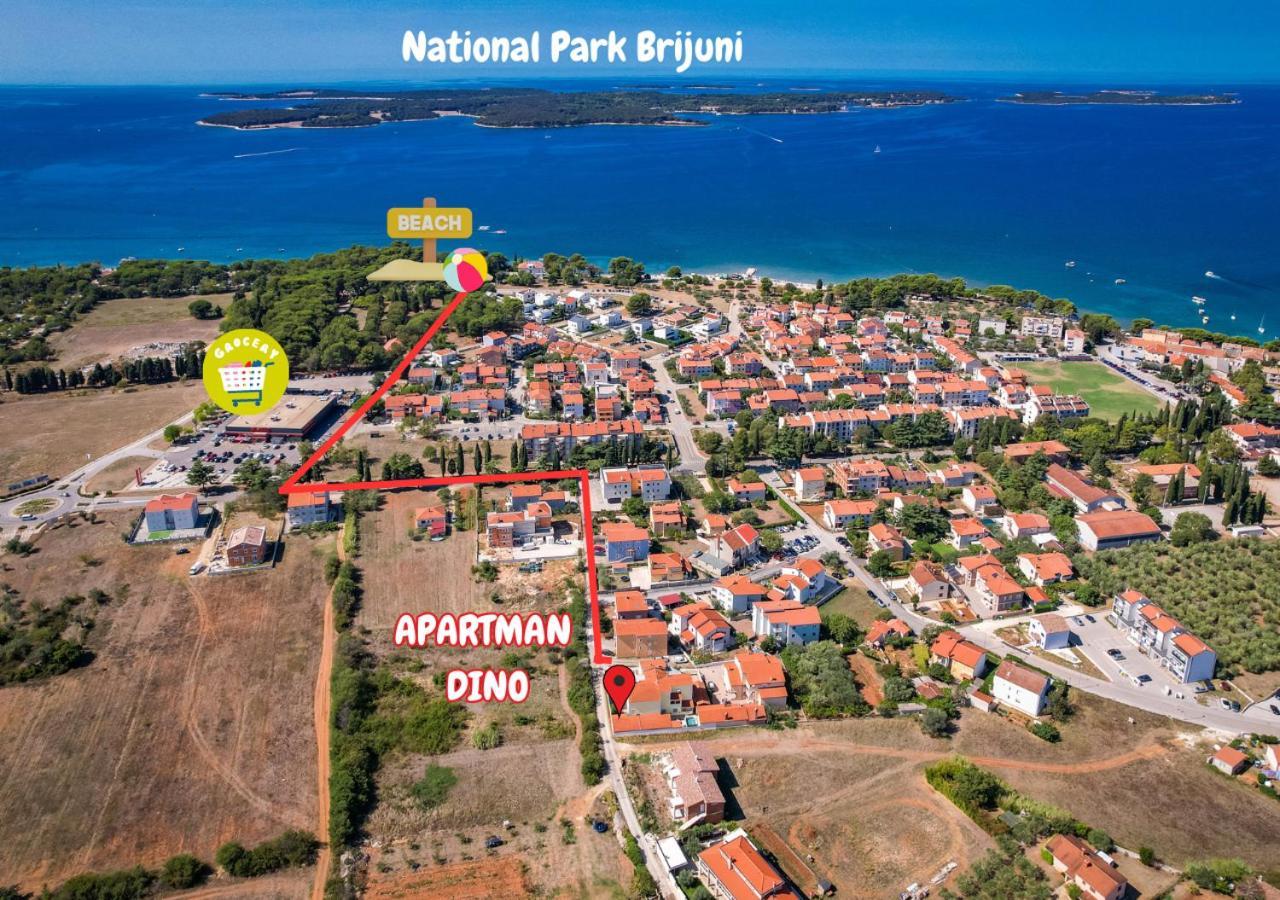 Apartman Dino Fazana Bagian luar foto